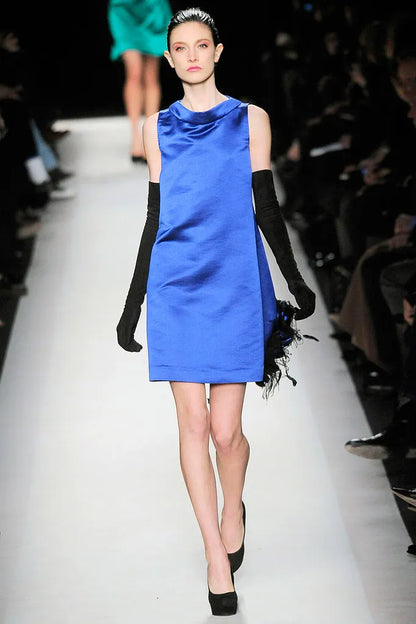 F/W2010 Stefano Pilati Sateen Knee Length Skirt | FR34 UK6 XSmall