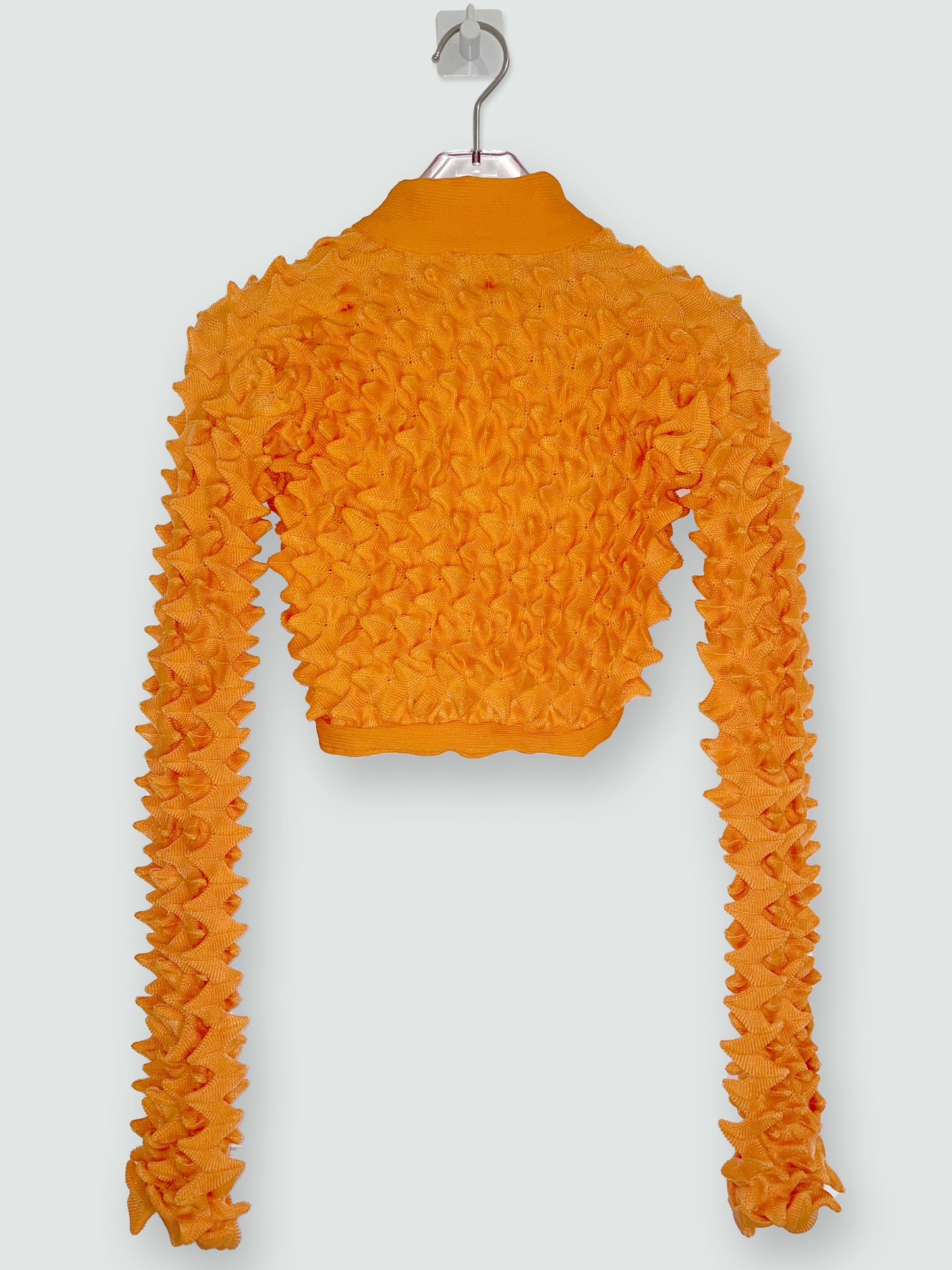 *Runway* SS 2013 Orange Spiky Spikes Bolero Cardigan | Size 1 ~ XS-M