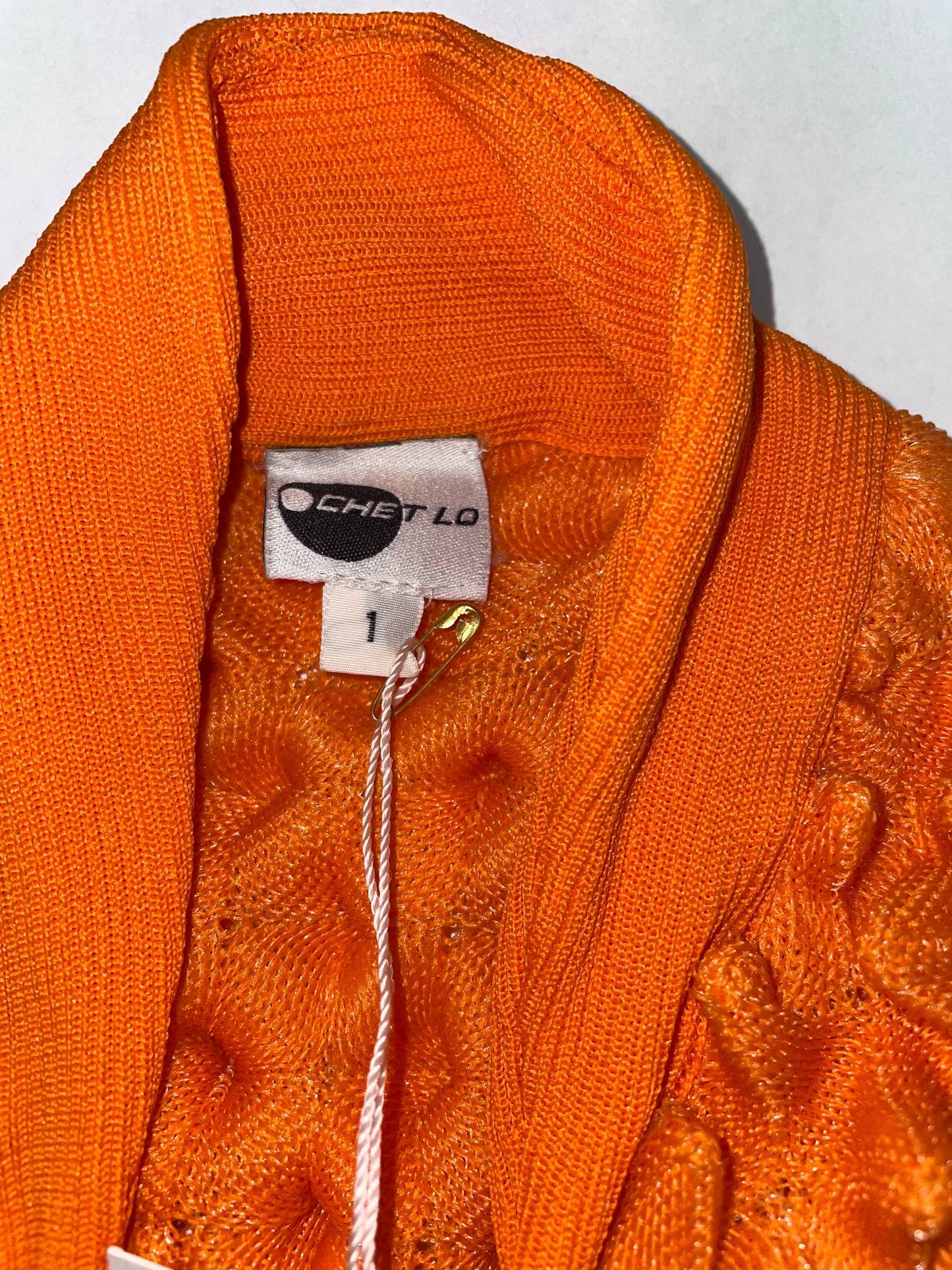 *Runway* SS 2013 Orange Spiky Spikes Bolero Cardigan | Size 1 ~ XS-M