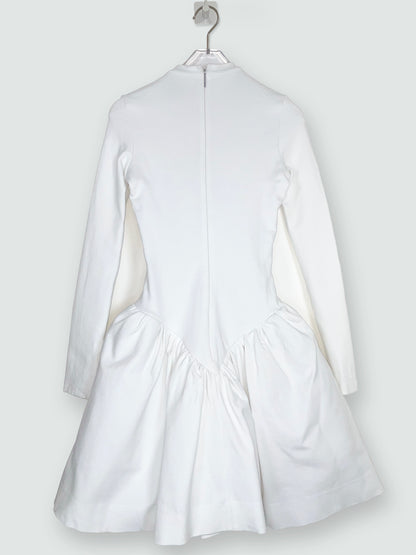 White Lace Up Pannier Skirt Dress | Sz UK6 ~ XSmall