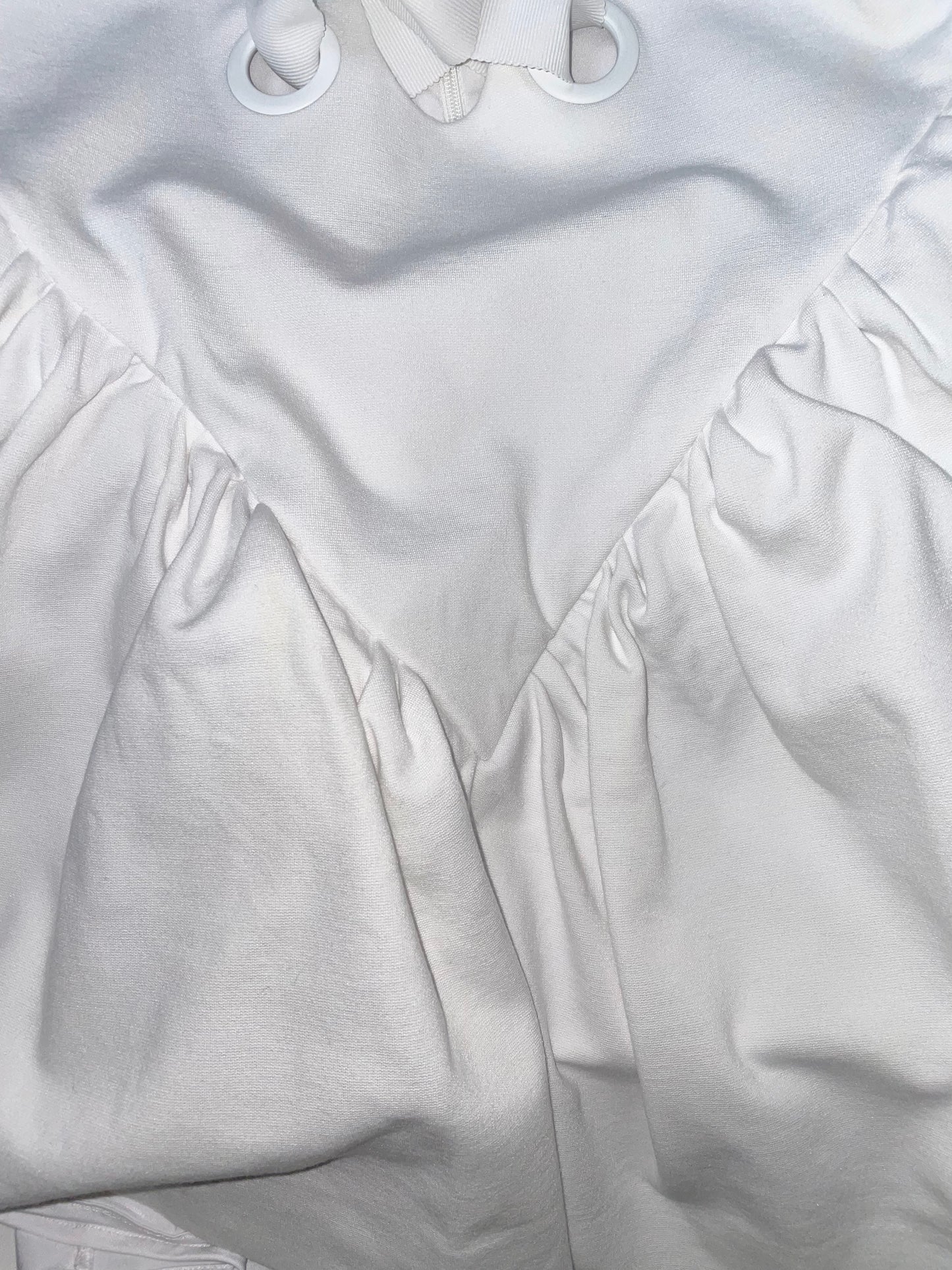 White Lace Up Pannier Skirt Dress | Sz UK6 ~ XSmall
