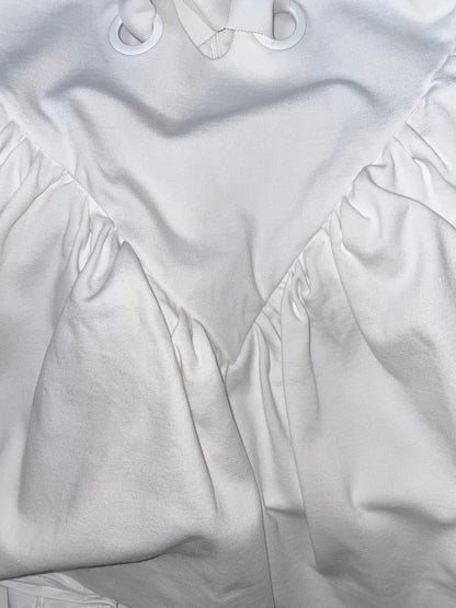 White Lace Up Pannier Skirt Dress | Sz UK6 ~ XSmall