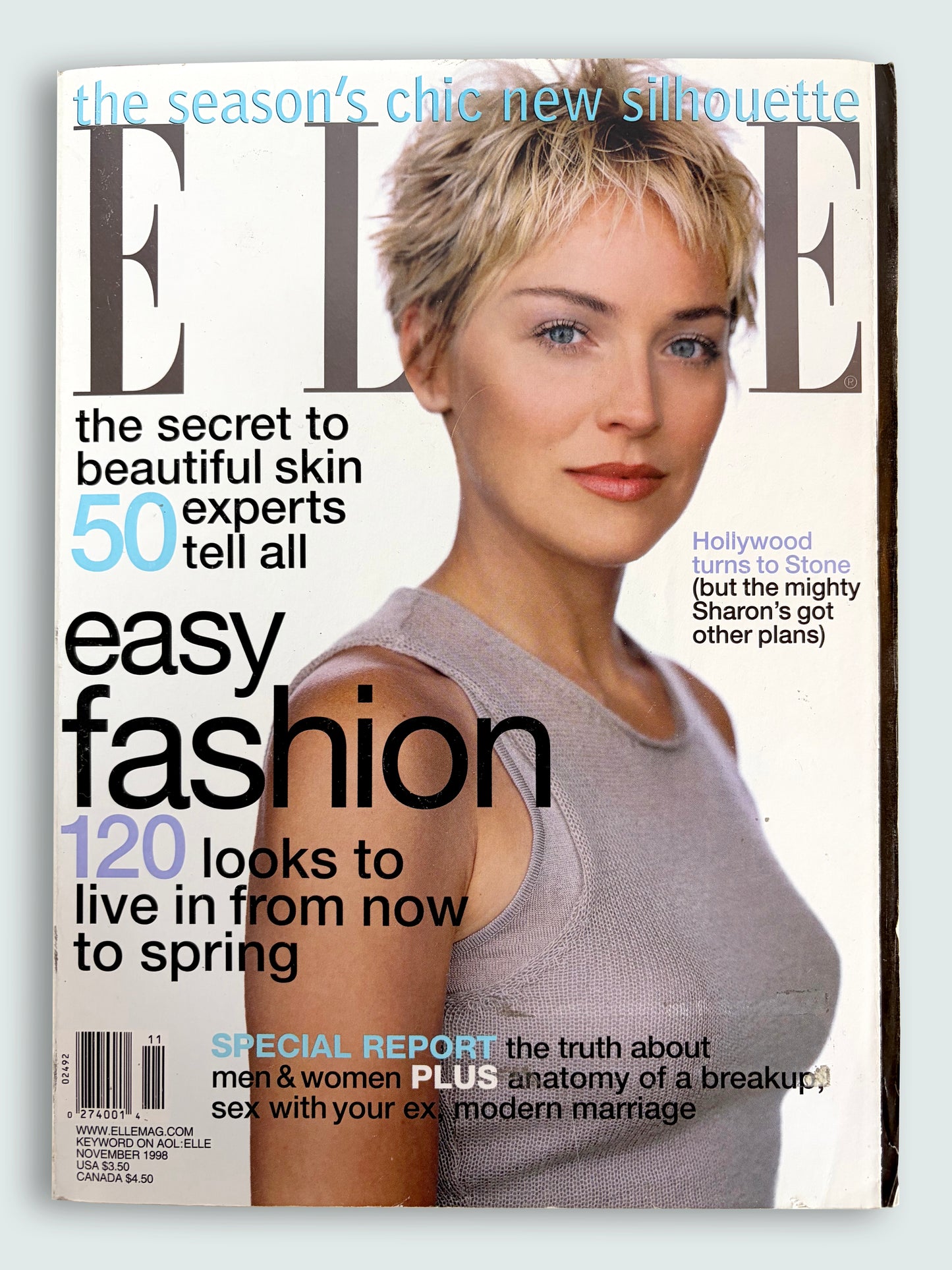 November 1998 Issue | Sharon Stone 90s Vintage Fashion Magazine