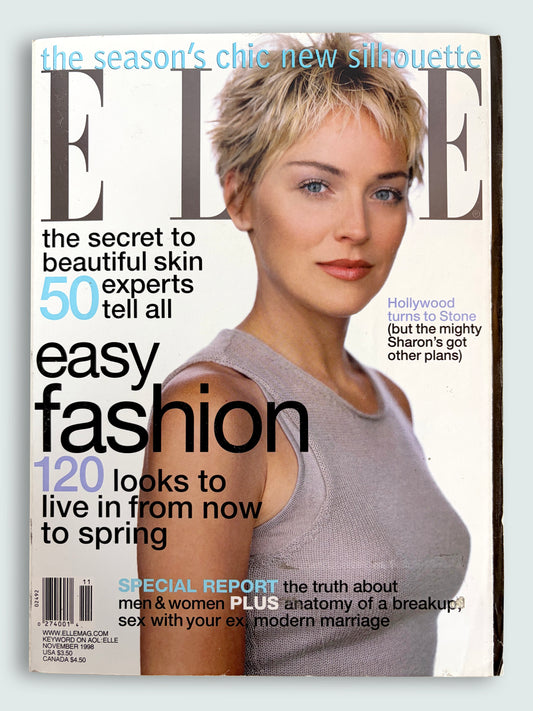 November 1998 Issue | Sharon Stone 90s Vintage Fashion Magazine