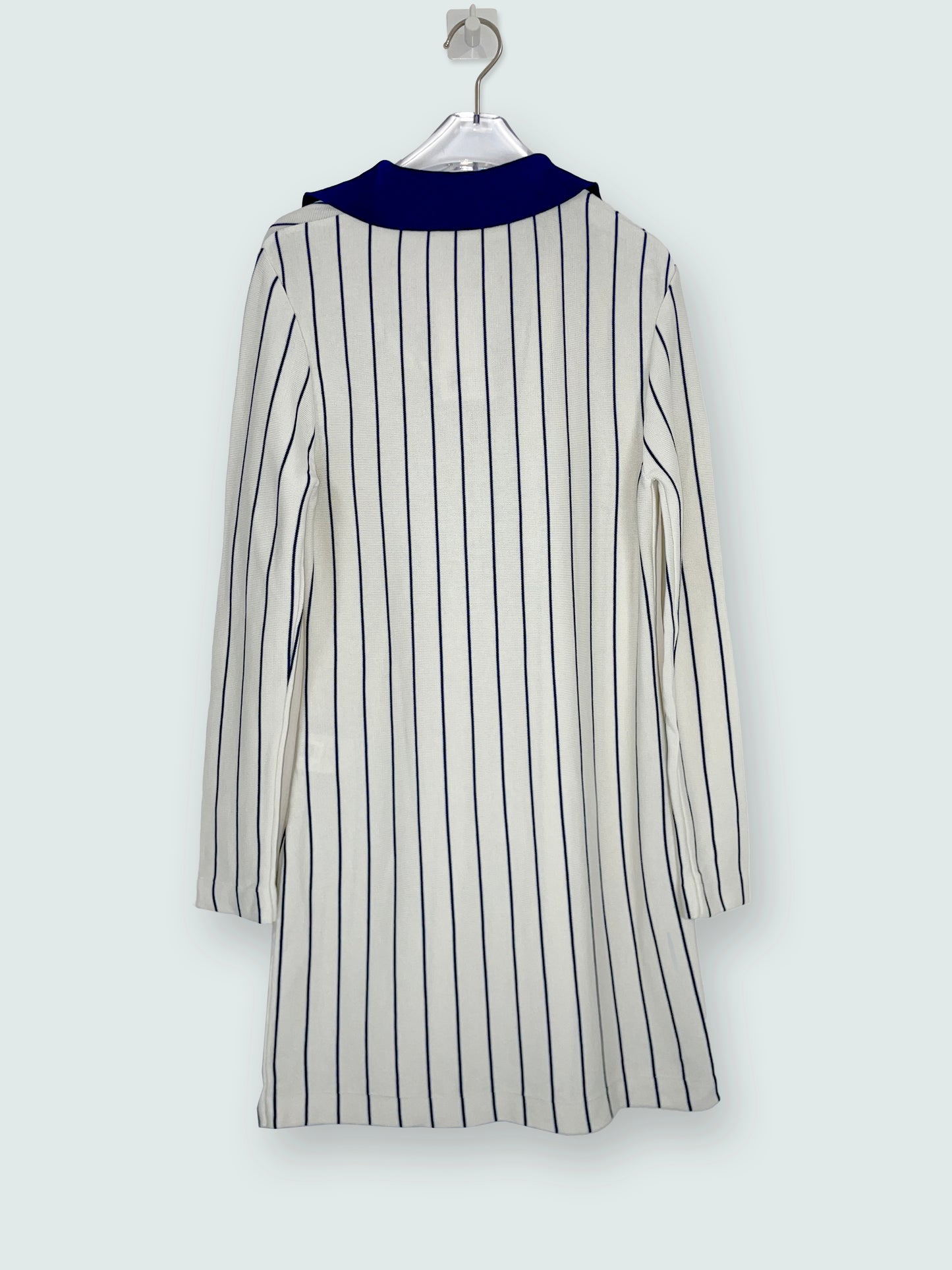 Off white & blue striped Polo long sleeve dress | Sz FR38