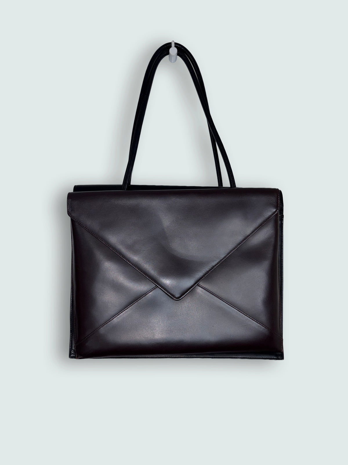Leather Envelope Shoulder Bag Japanese Designer