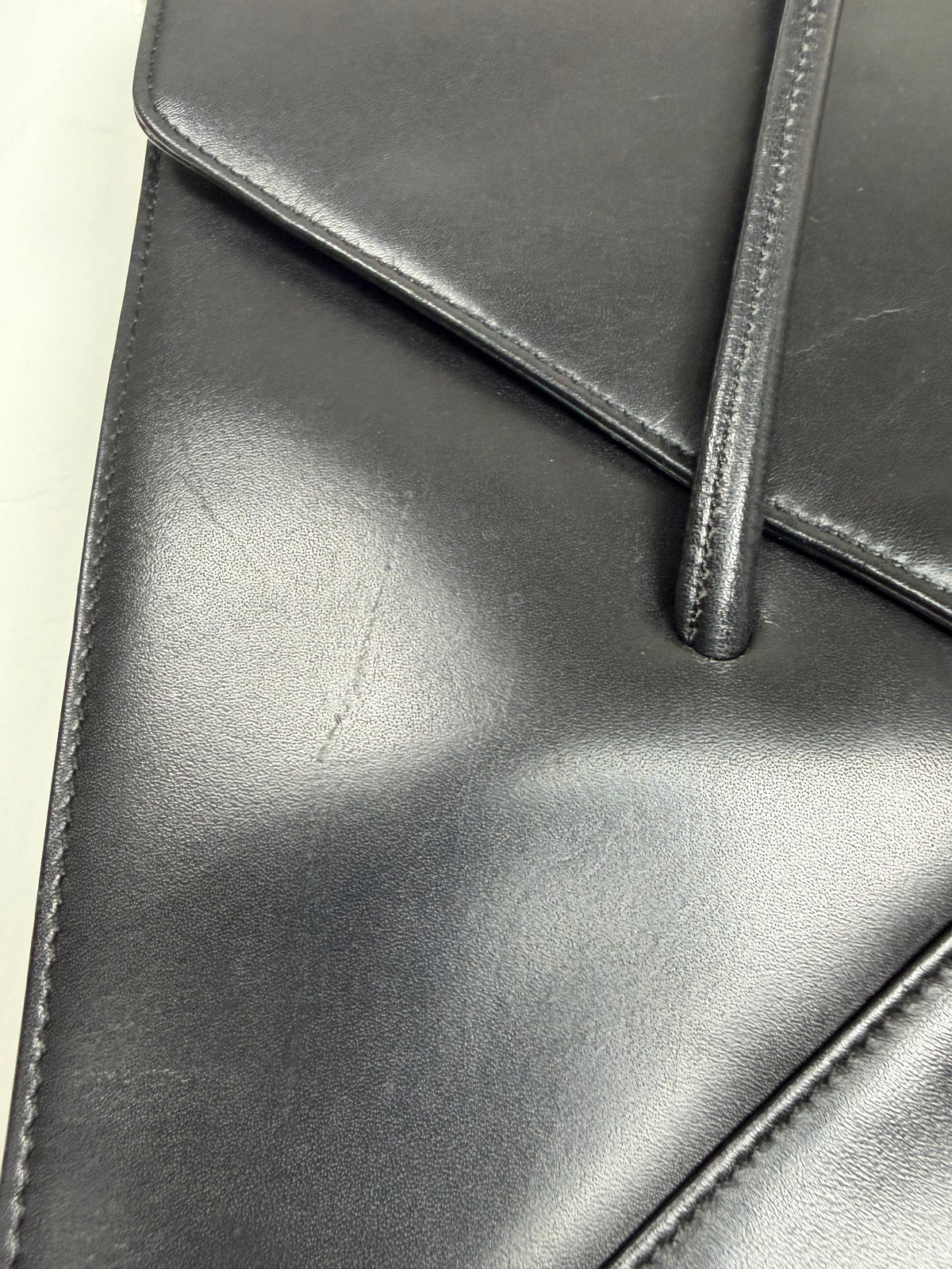 Leather Envelope Shoulder Bag Japanese Designer
