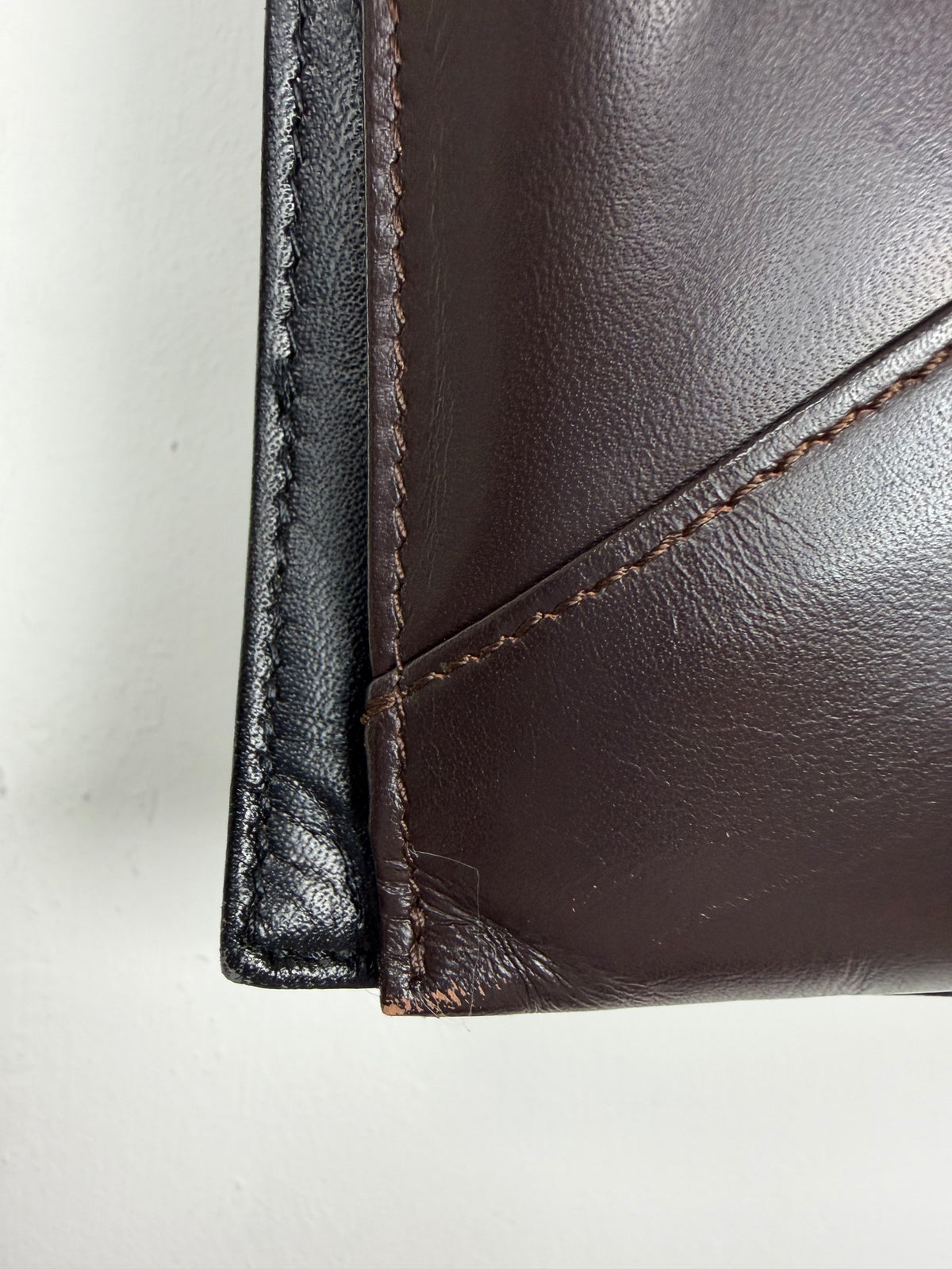 Leather Envelope Shoulder Bag Japanese Designer