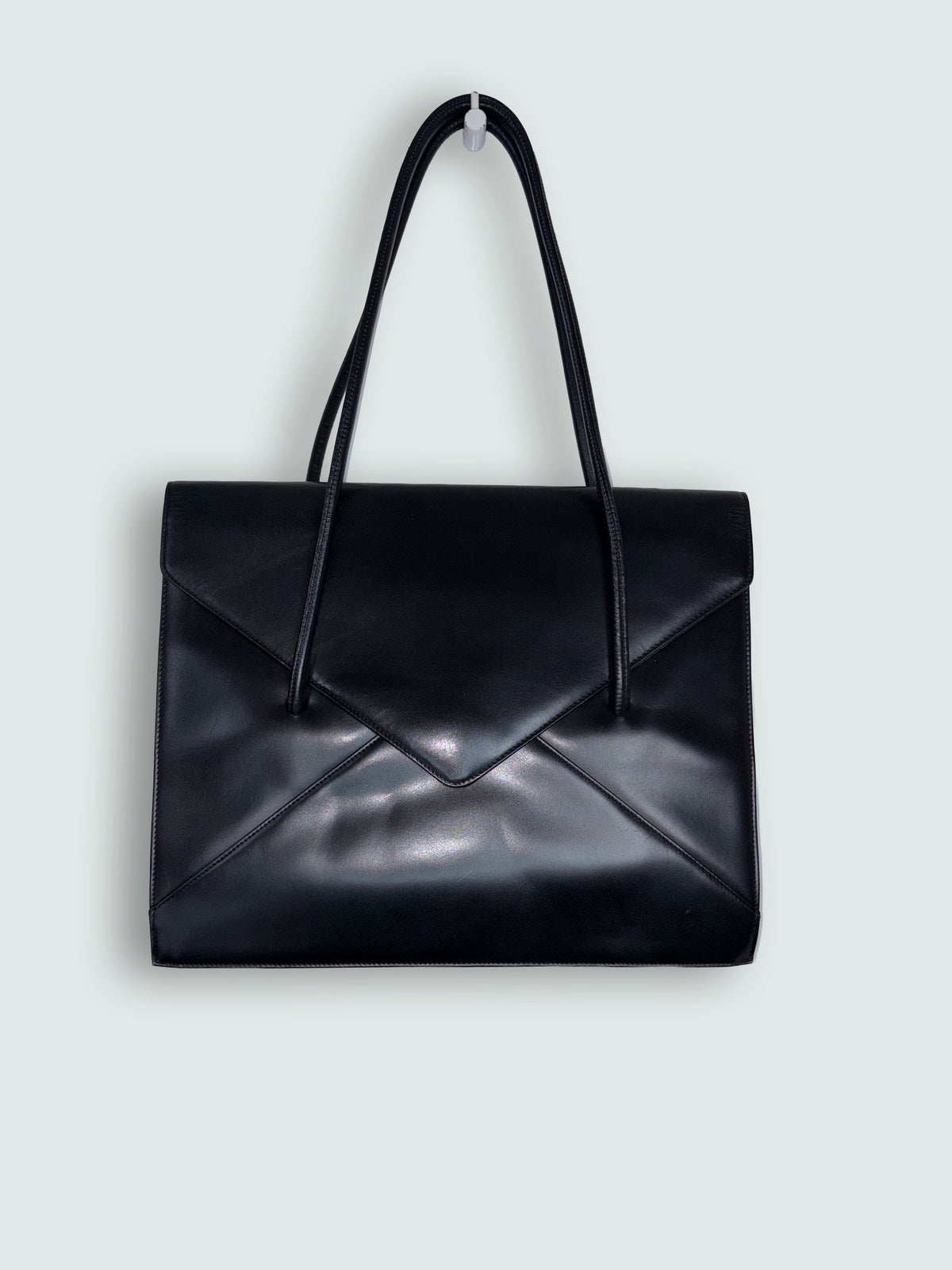 Leather Envelope Shoulder Bag Japanese Designer