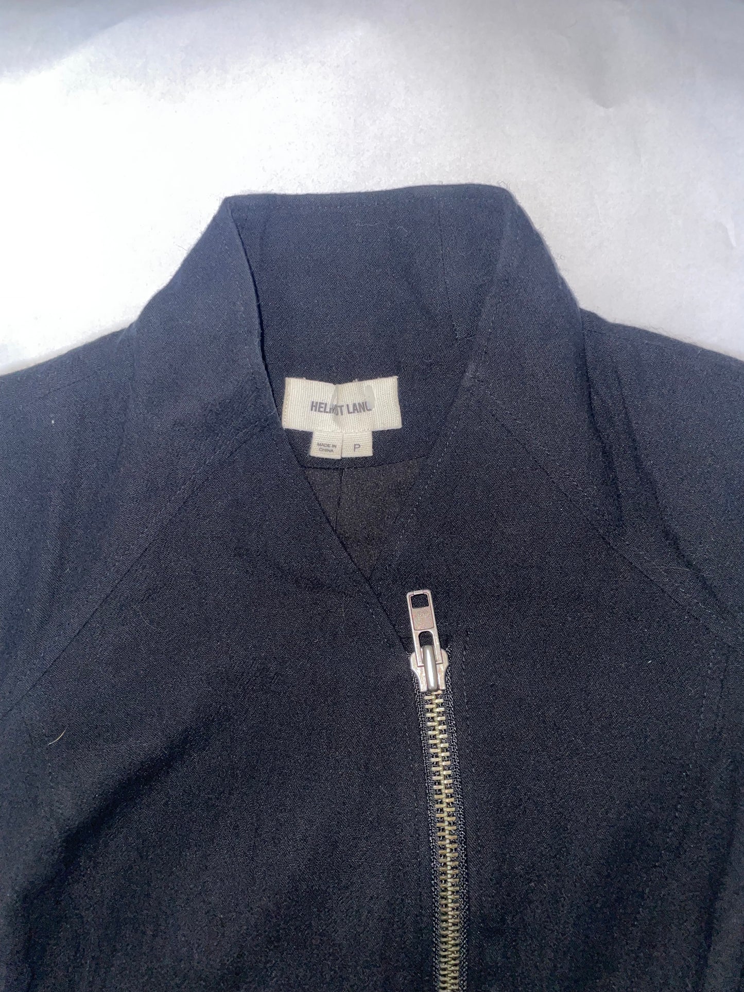 Lamb Leather Sleeves Fitted Motorcycle Jacket Silk Lining | Petite