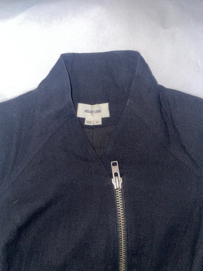 Lamb Leather Sleeves Fitted Motorcycle Jacket Silk Lining | Petite