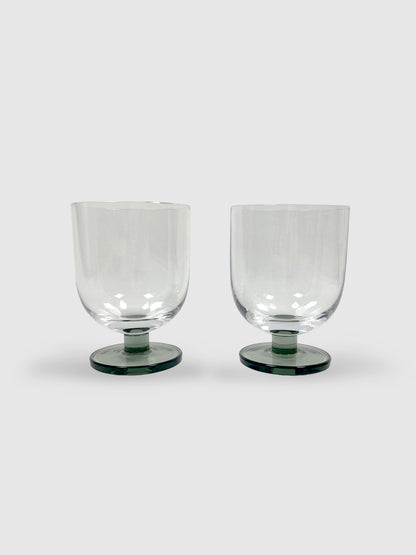 Puck Water Glass Tumbler x 2