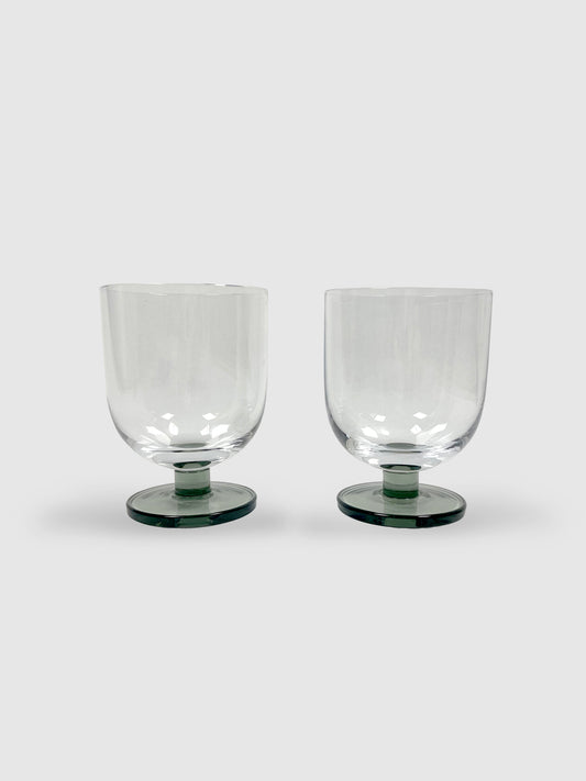 Puck Water Glass Tumbler x 2