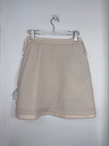 100% Wool Mini Skirt w/ Metallic Applique | Sz UK8