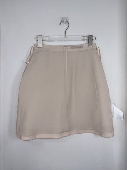 100% Wool Mini Skirt w/ Metallic Applique | Sz UK8