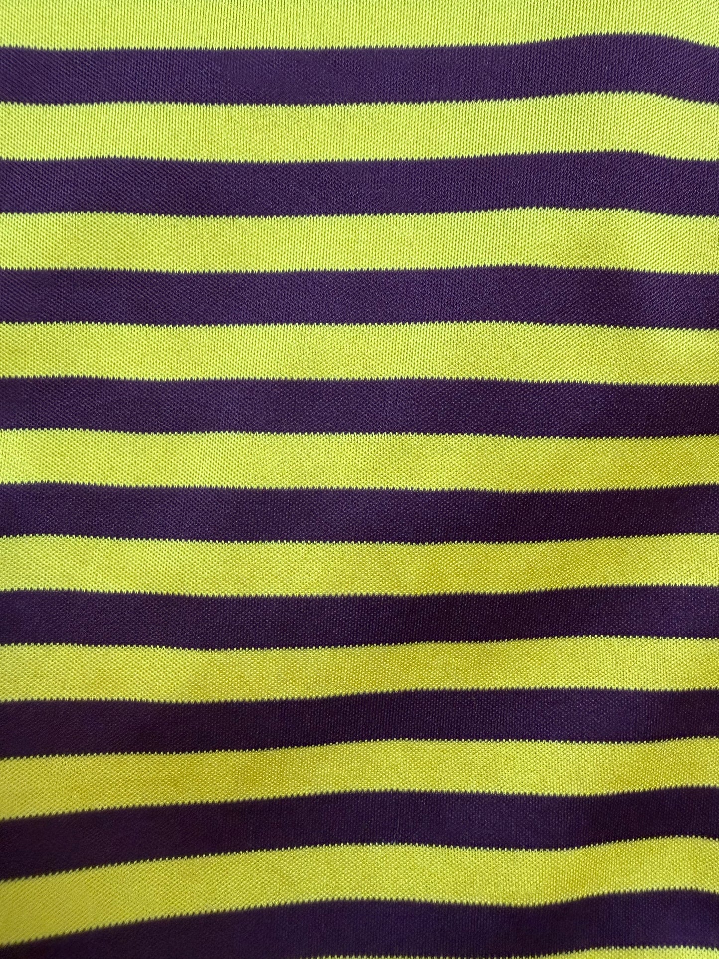 Yellow & Brown Stripe Top Metal Drawstring | Sz XS