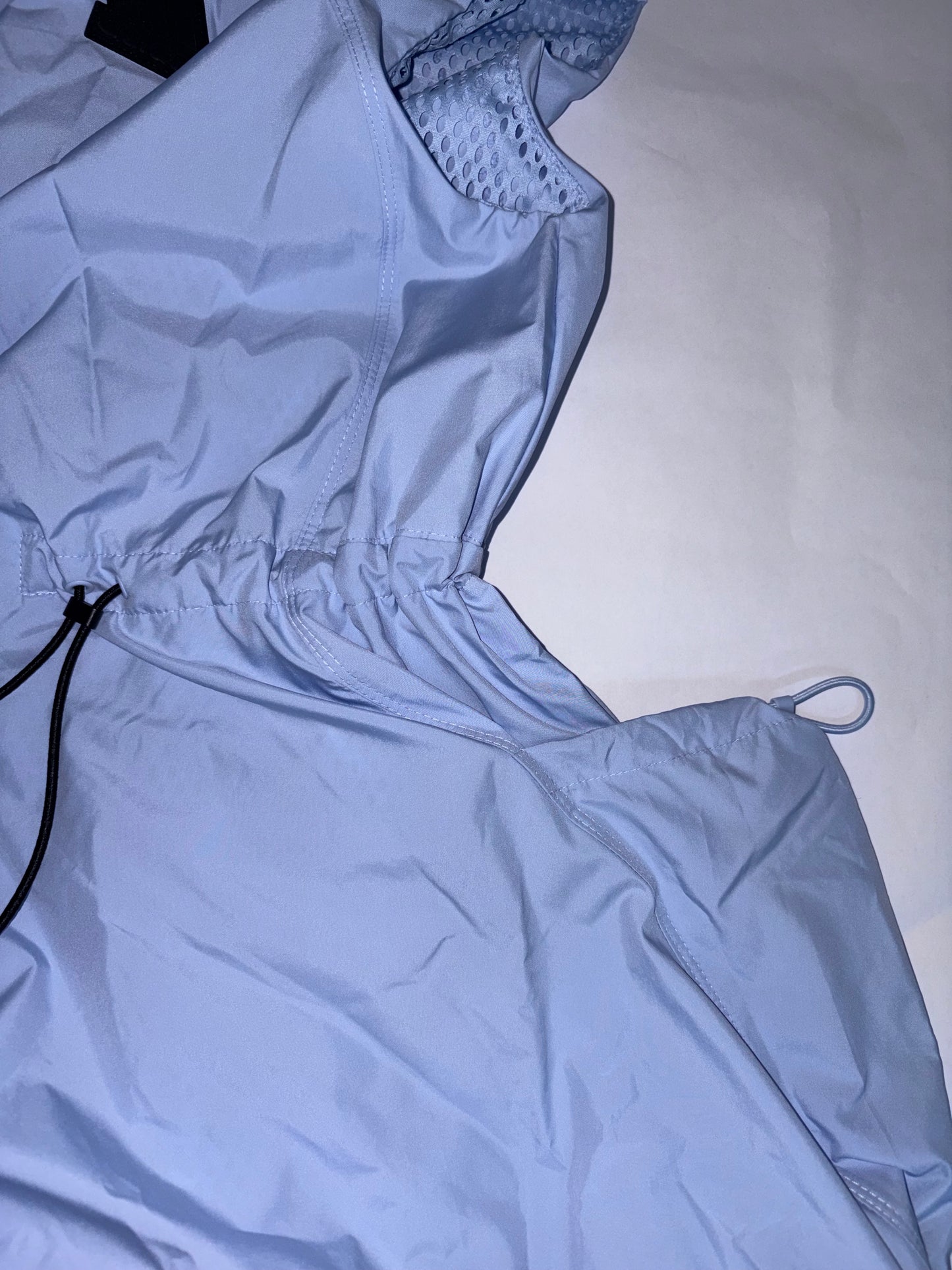 Blue Drawstring Waist Sleeveless dress | Sz XS