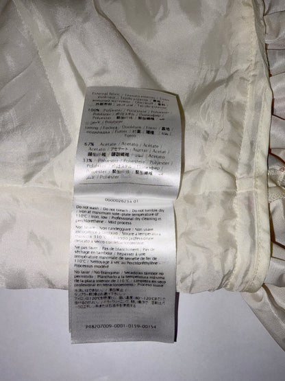 Cream White Floral Daisy A line Print Dress | Sz Small
