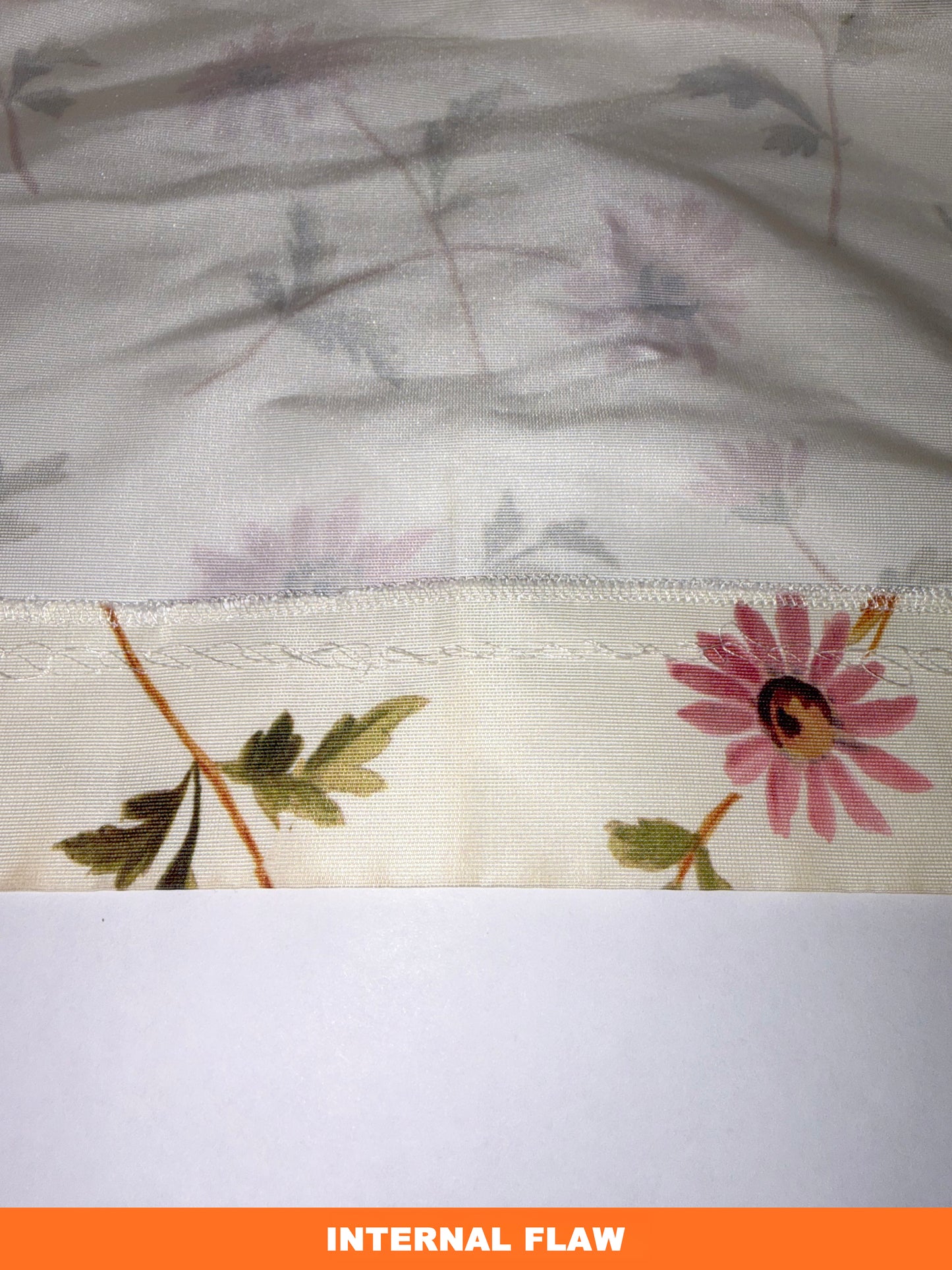 Cream White Floral Daisy A line Print Dress | Sz Small