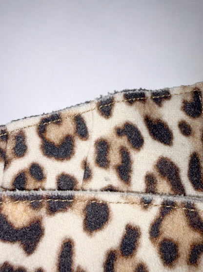 FW 2014 High Waisted Wool Leopard Mini Skirt | Sz FR34 ~ XSmall