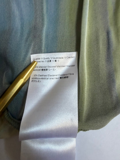 Blue Green Stripe Drape Top | Sz 38