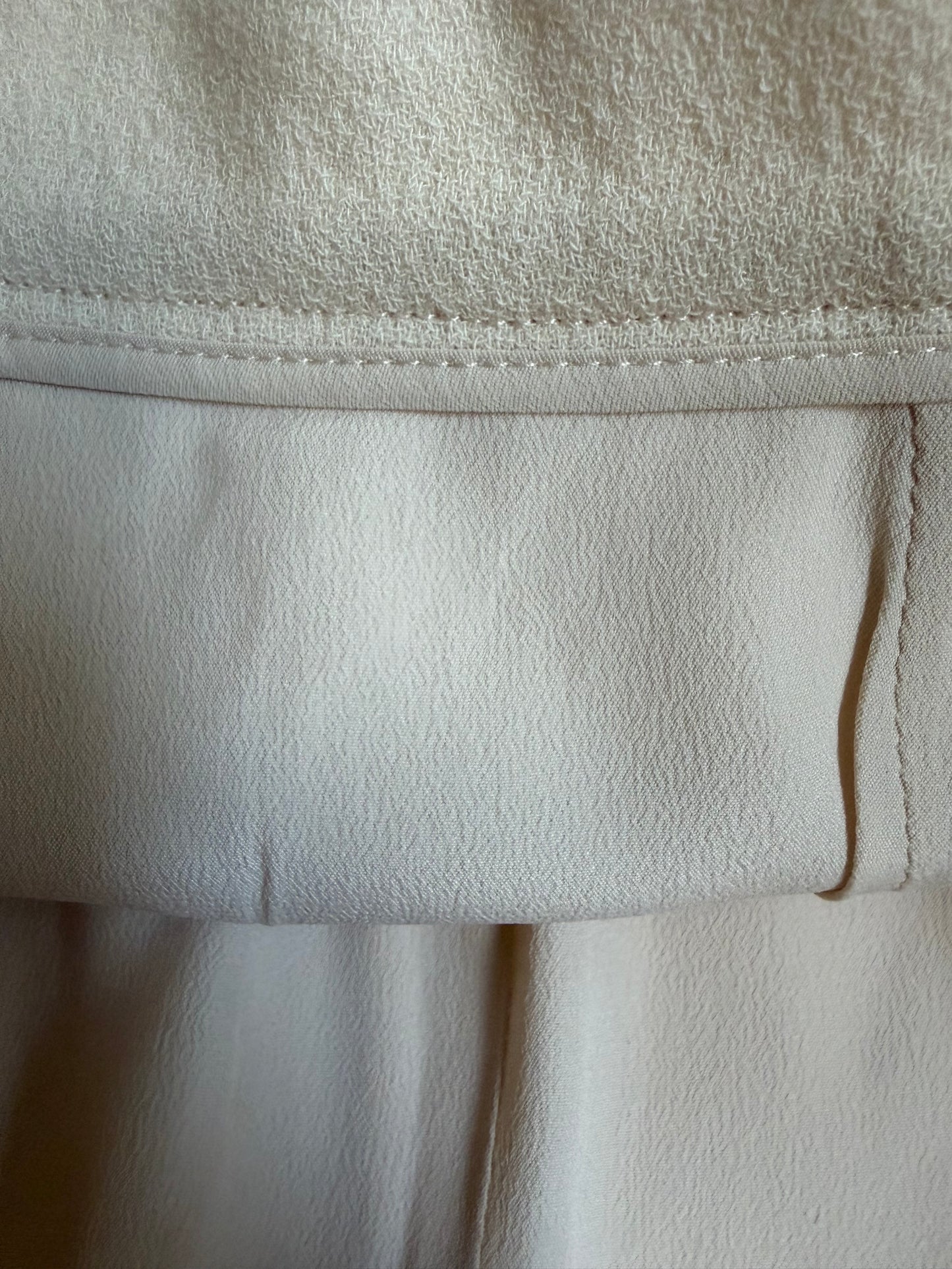 100% Wool Mini Skirt w/ Metallic Applique | Sz UK8