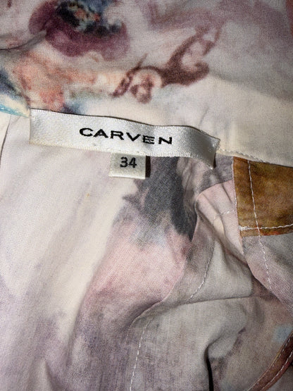 Cotton Poplin Baroque Print Shift Dress | Sz FR34 ~ XSmall