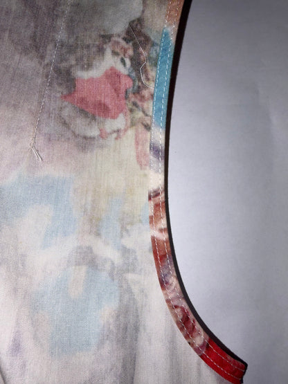 Cotton Poplin Baroque Print Shift Dress | Sz FR34 ~ XSmall