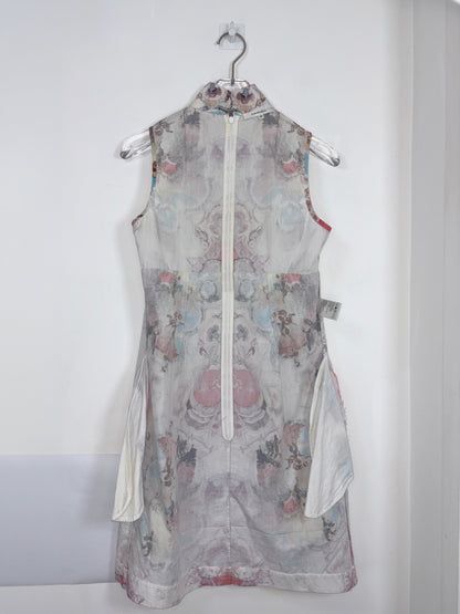 Cotton Poplin Baroque Print Shift Dress | Sz FR34 ~ XSmall