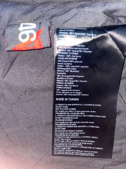 Racer Graphic Vintage Leather Jacket | Sz 46 ~ Small-Medium