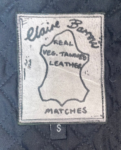 Painted Motorcycle Leather Oversize Jacket | Sz Small