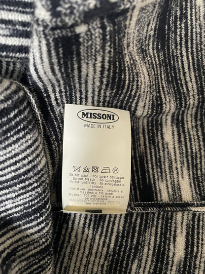 Cardigan w/ Jacket Lapel & Abstract Pattern | IT 40 ~ Small