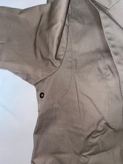 Taupe Grey Cotton Blazer Fitted Jacket | Sz IT38