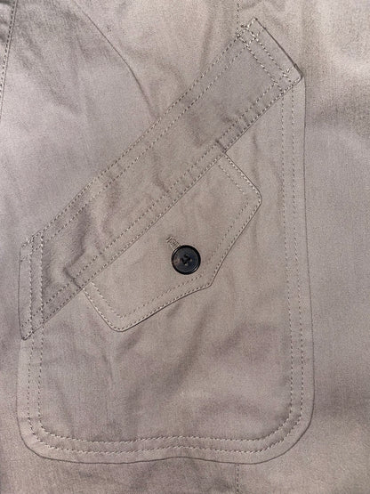 Taupe Grey Cotton Blazer Fitted Jacket | Sz IT38