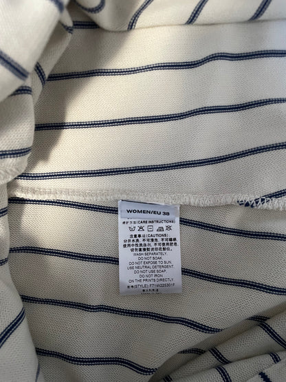 Off white & blue striped Polo long sleeve dress | Sz FR38