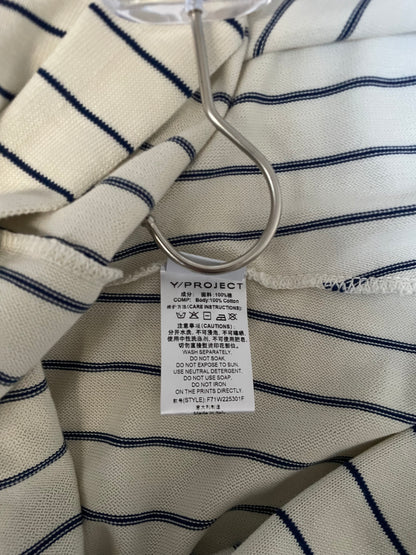 Off white & blue striped Polo long sleeve dress | Sz FR38