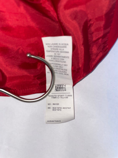 Vintage 90s Cute Bows Detail Red Sheath Dress | Sz IT38