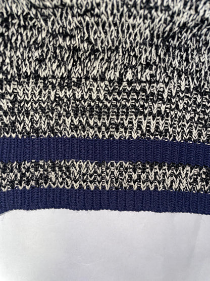 Navy & Off White Knit Vest | Sz Small
