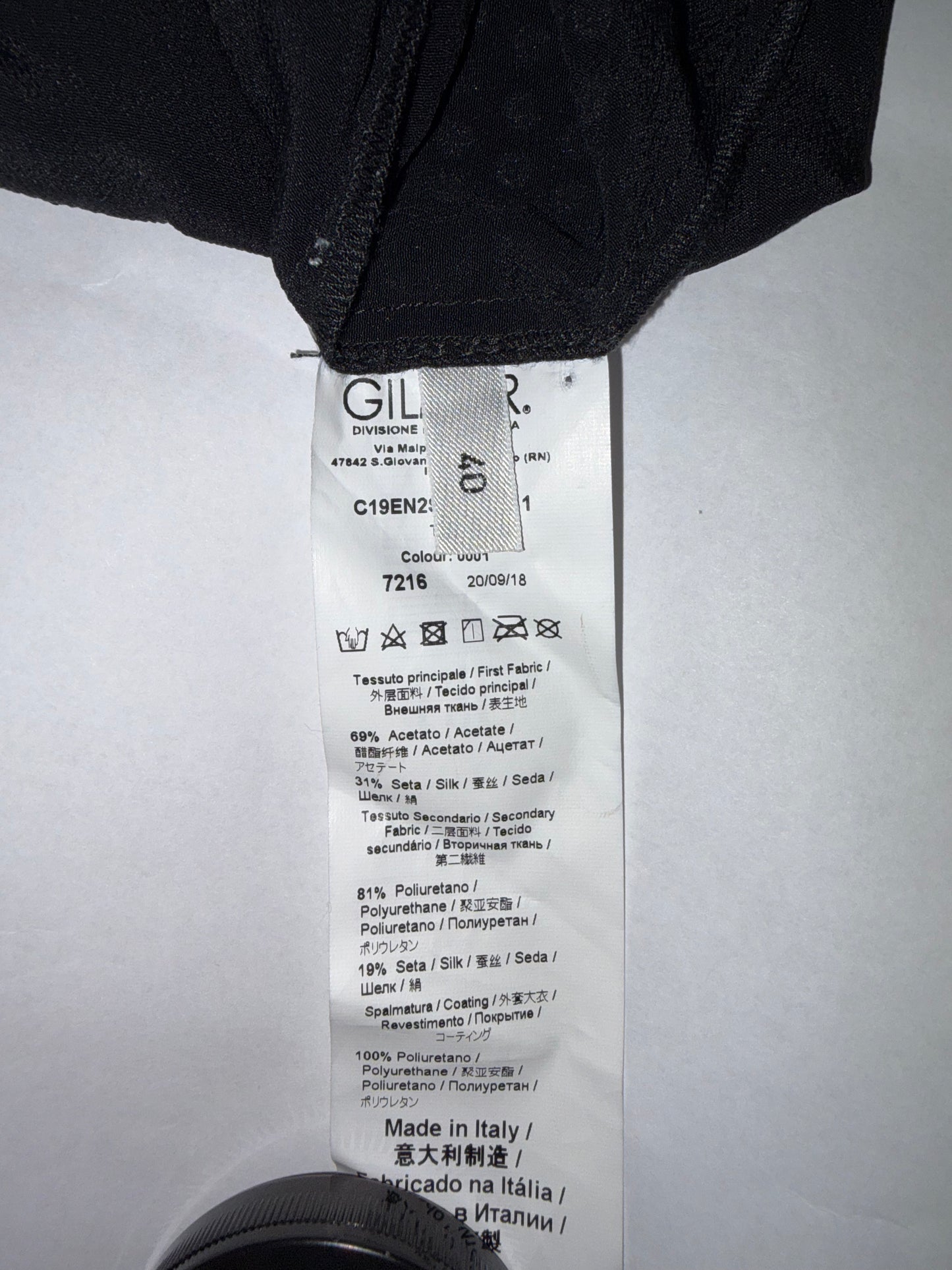 Alessandro Dell'Acqua | Rhinestone Vinyl One Shoulder | Sz IT 40~Small