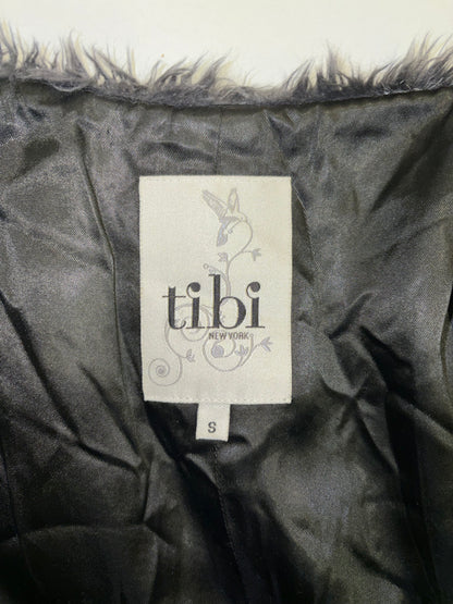 Faux Stripe Fur Coat | Sz Small