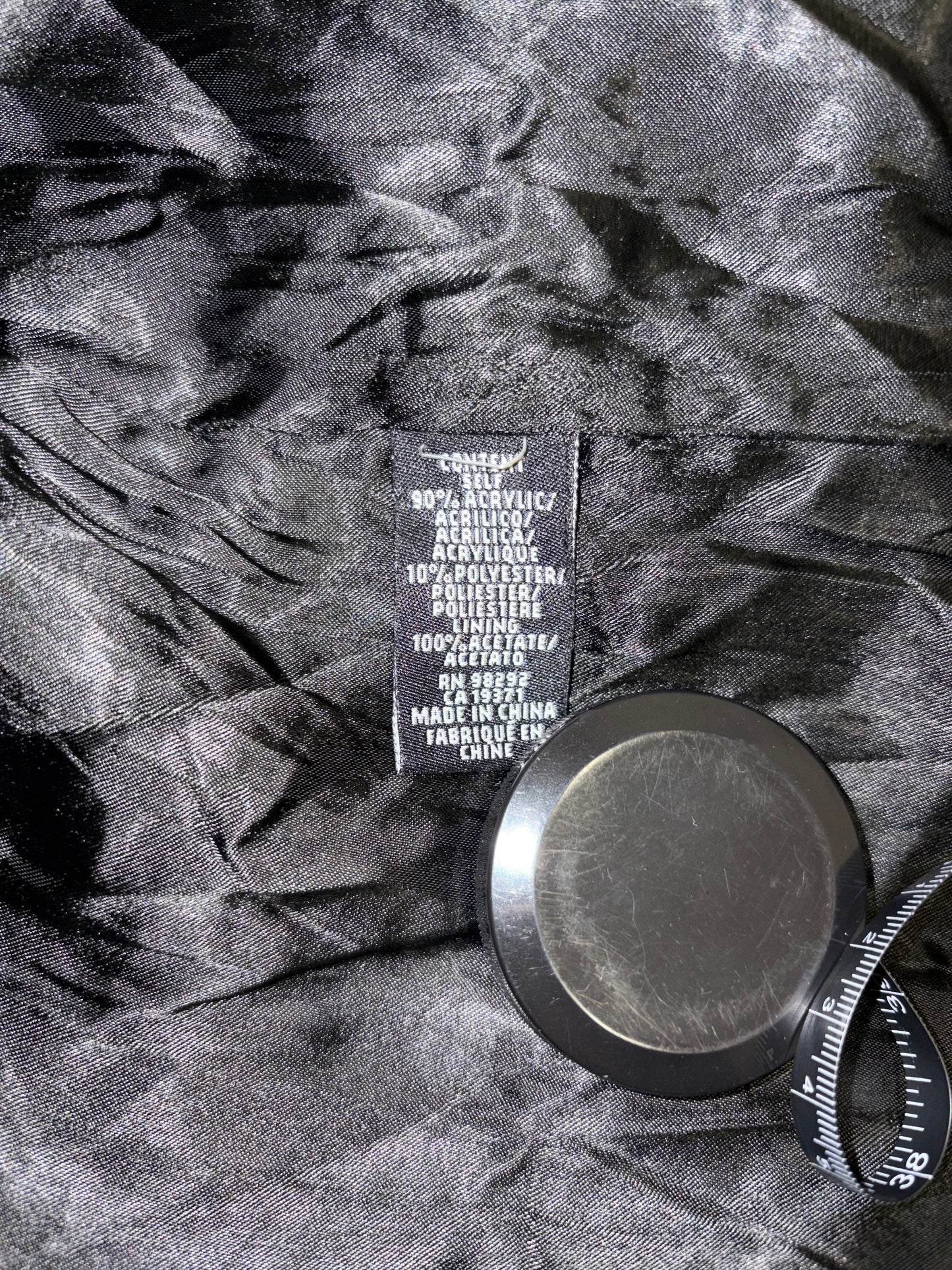 Faux Stripe Fur Coat | Sz Small