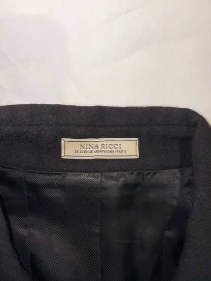 100% Wool Made in France Ruffle Blazer Jacket | Sz IT 40 ~ Small