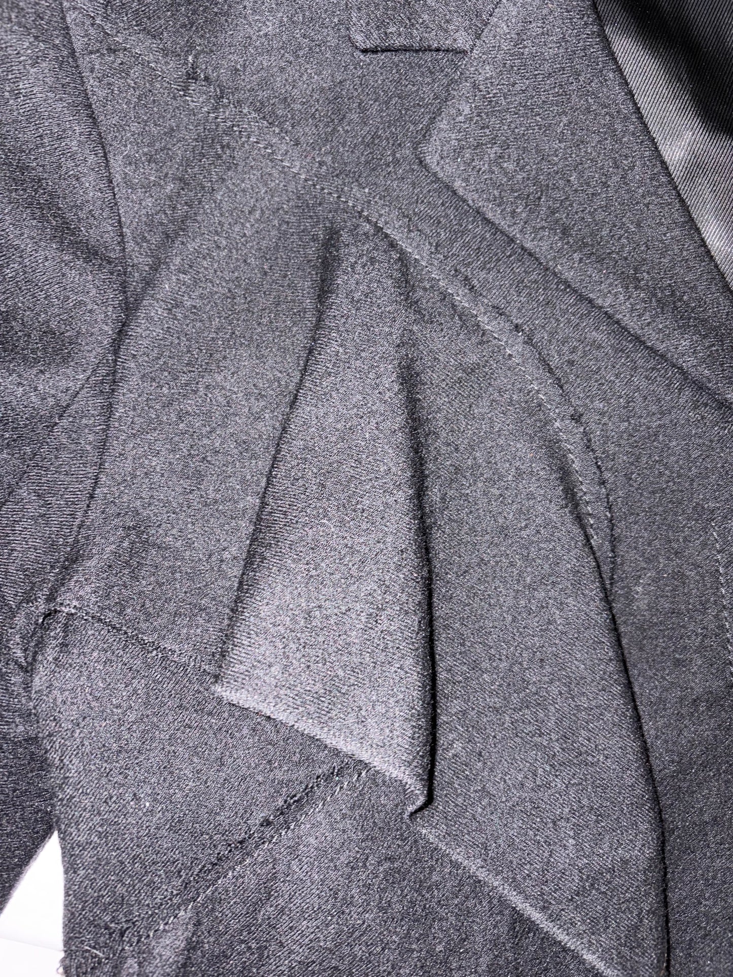 100% Wool Made in France Ruffle Blazer Jacket | Sz IT 40 ~ Small