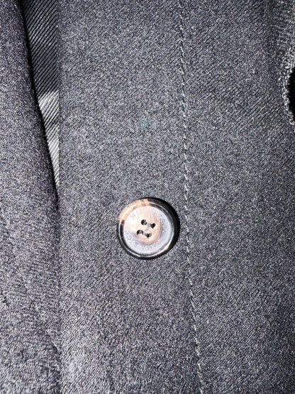 100% Wool Made in France Ruffle Blazer Jacket | Sz IT 40 ~ Small