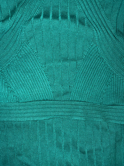 100% Virgin Wool Mock Neck Green Sweater | Sz IT 40 ~ Small