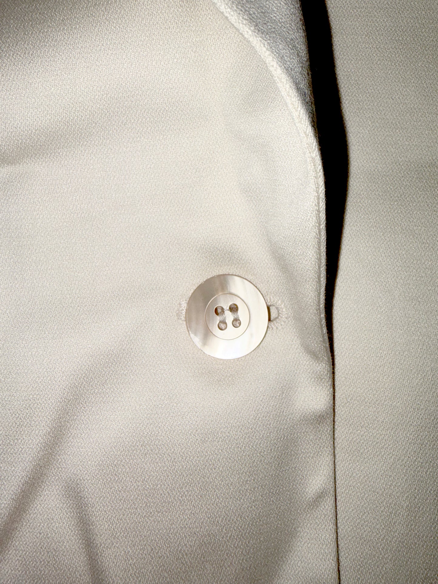 Cotton Ecru White Balloon Sleeve Blazer Jacket | FR 38 ~ Small