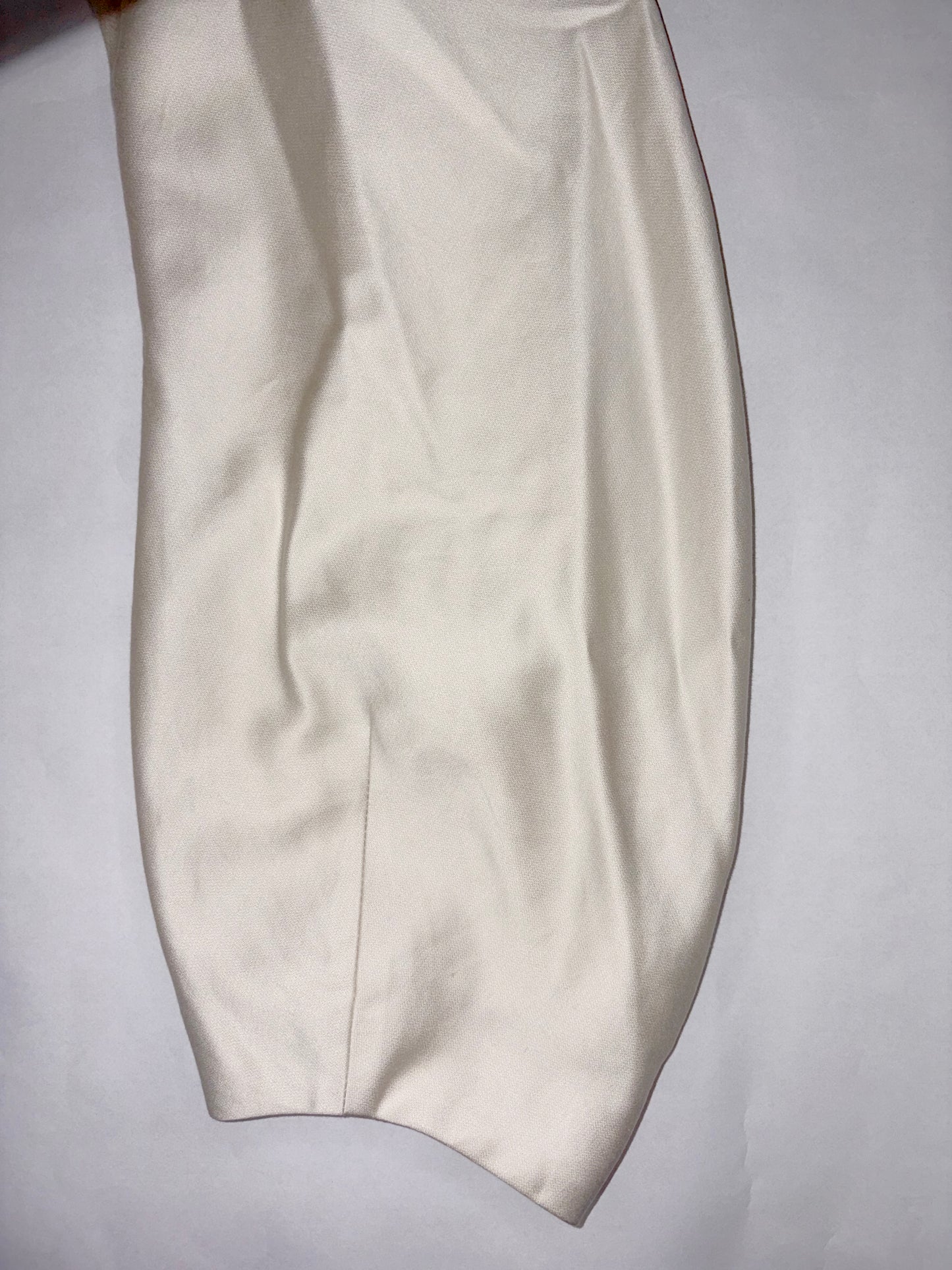 Cotton Ecru White Balloon Sleeve Blazer Jacket | FR 38 ~ Small