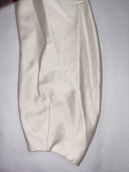Cotton Ecru White Balloon Sleeve Blazer Jacket | FR 38 ~ Small