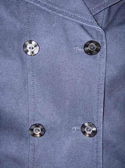 Navy Green Double Breasted 2 Layers Structure Jacket | Sz FR36 ~ Small