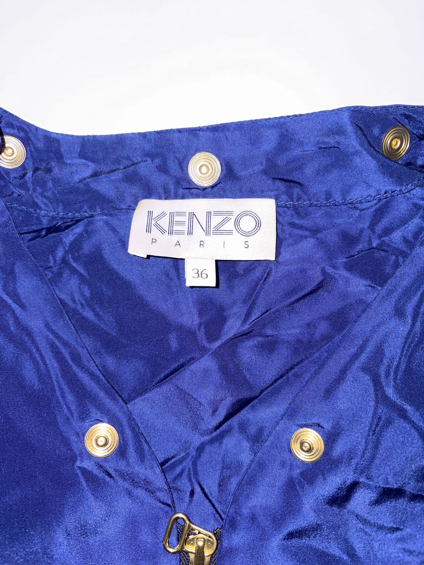 Navy Green Double Breasted 2 Layers Structure Jacket | Sz FR36 ~ Small